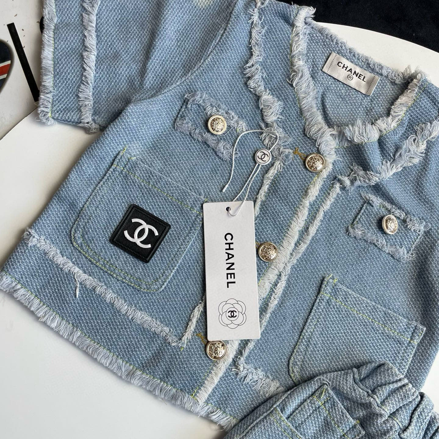 Bagsaaa Ch**el Denim Set for kid
