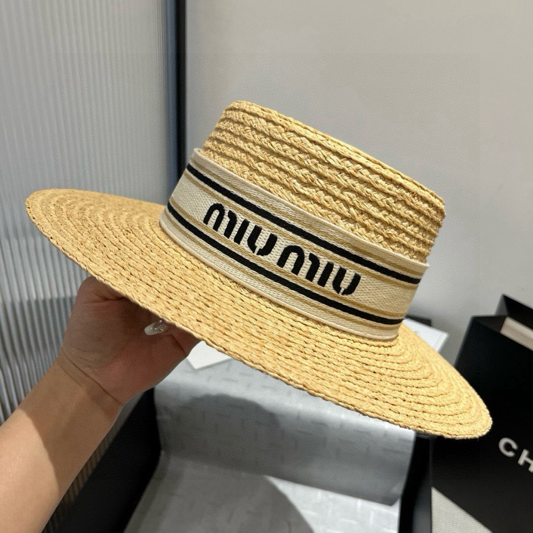 Bagsaaa Miu Miu Straw Hat
