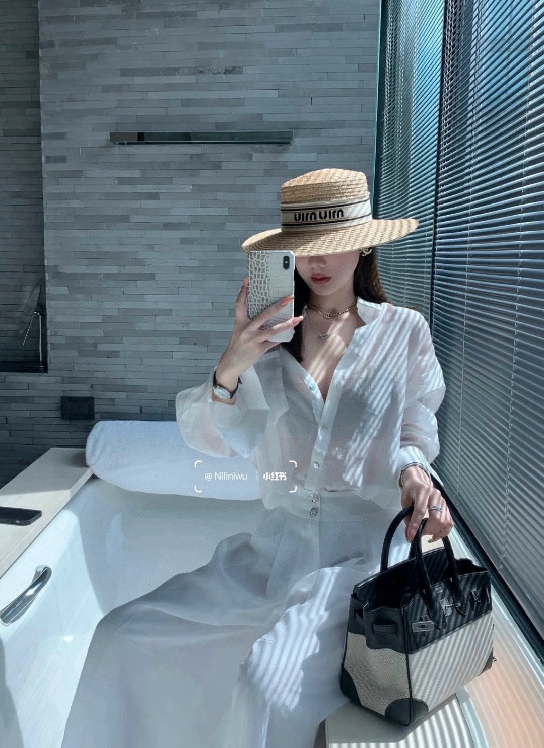 Bagsaaa Miu Miu Straw Hat