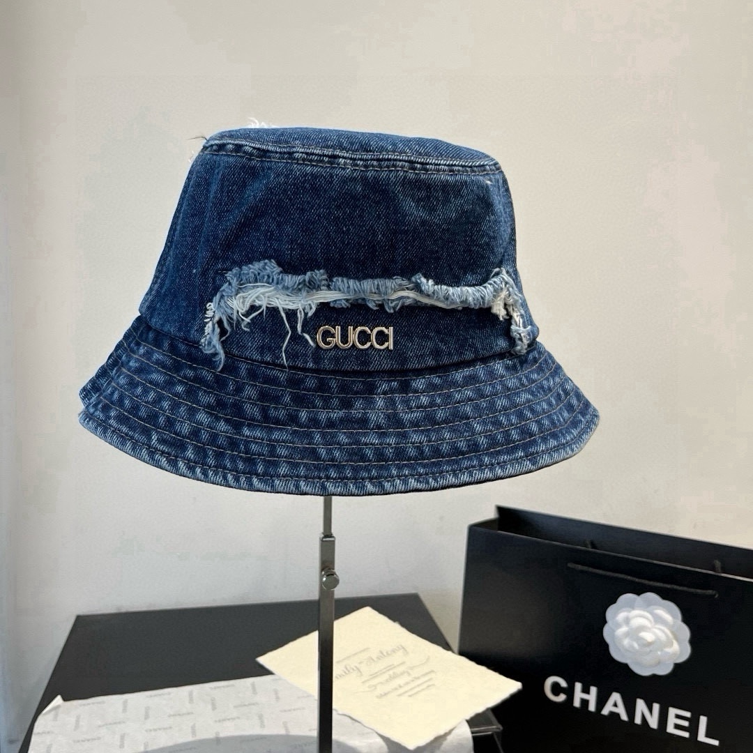 Bagsaaa Gvc*1 Denim Bucket Hat