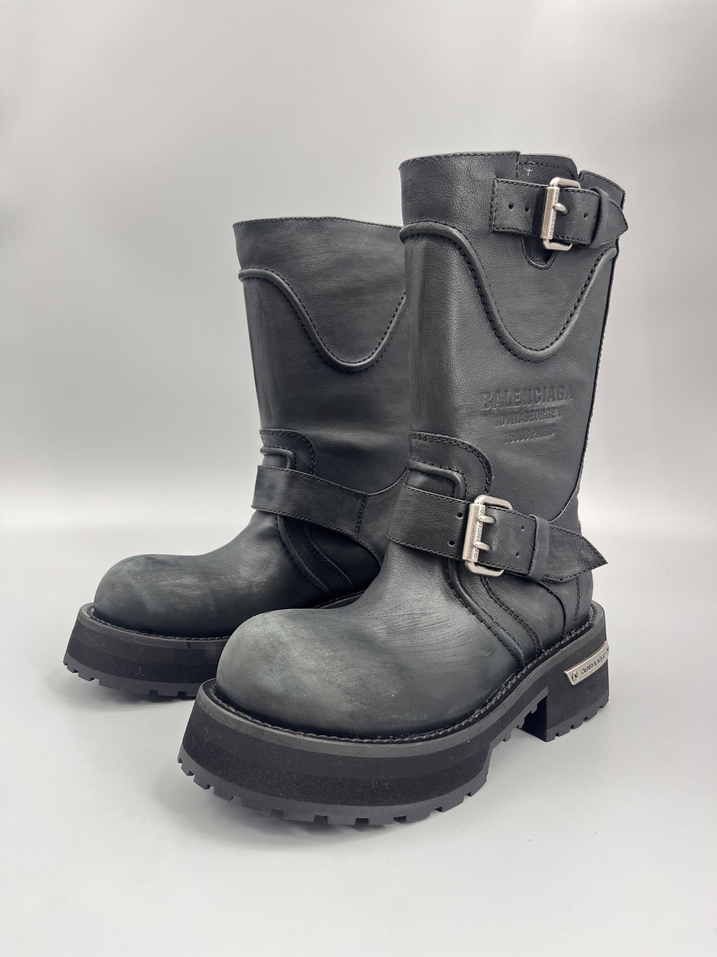 Bagsaaa Ba1en*iaga Venom Boots Black