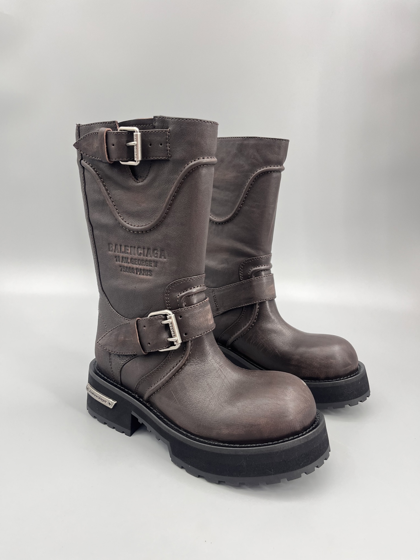 Bagsaaa Ba1en*iaga Venom Boots Brown