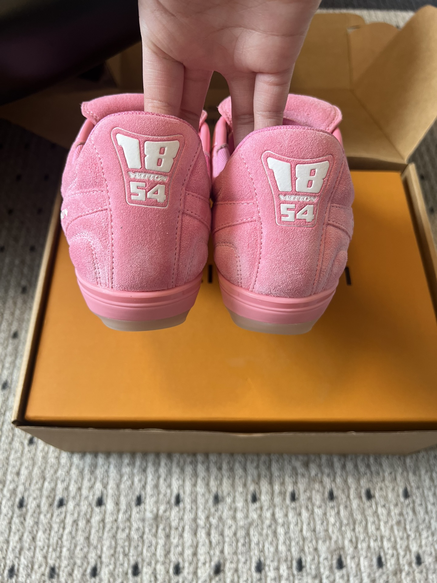 Bagsaaa LV Footprint Soccer Pink