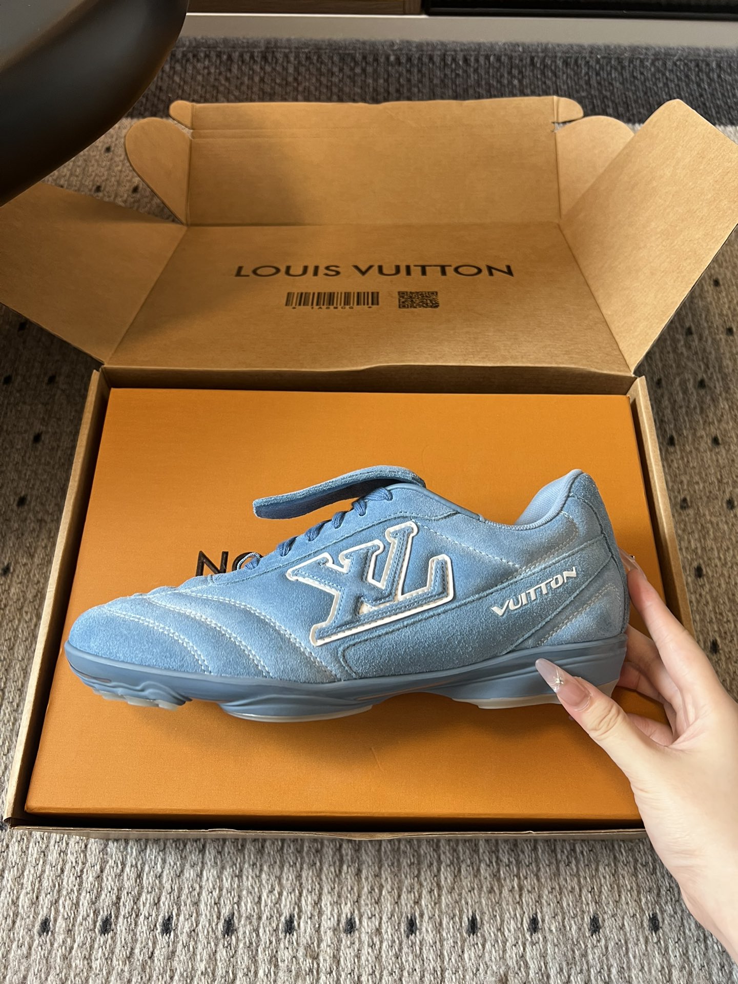Bagsaaa LV Footprint Soccer Blue