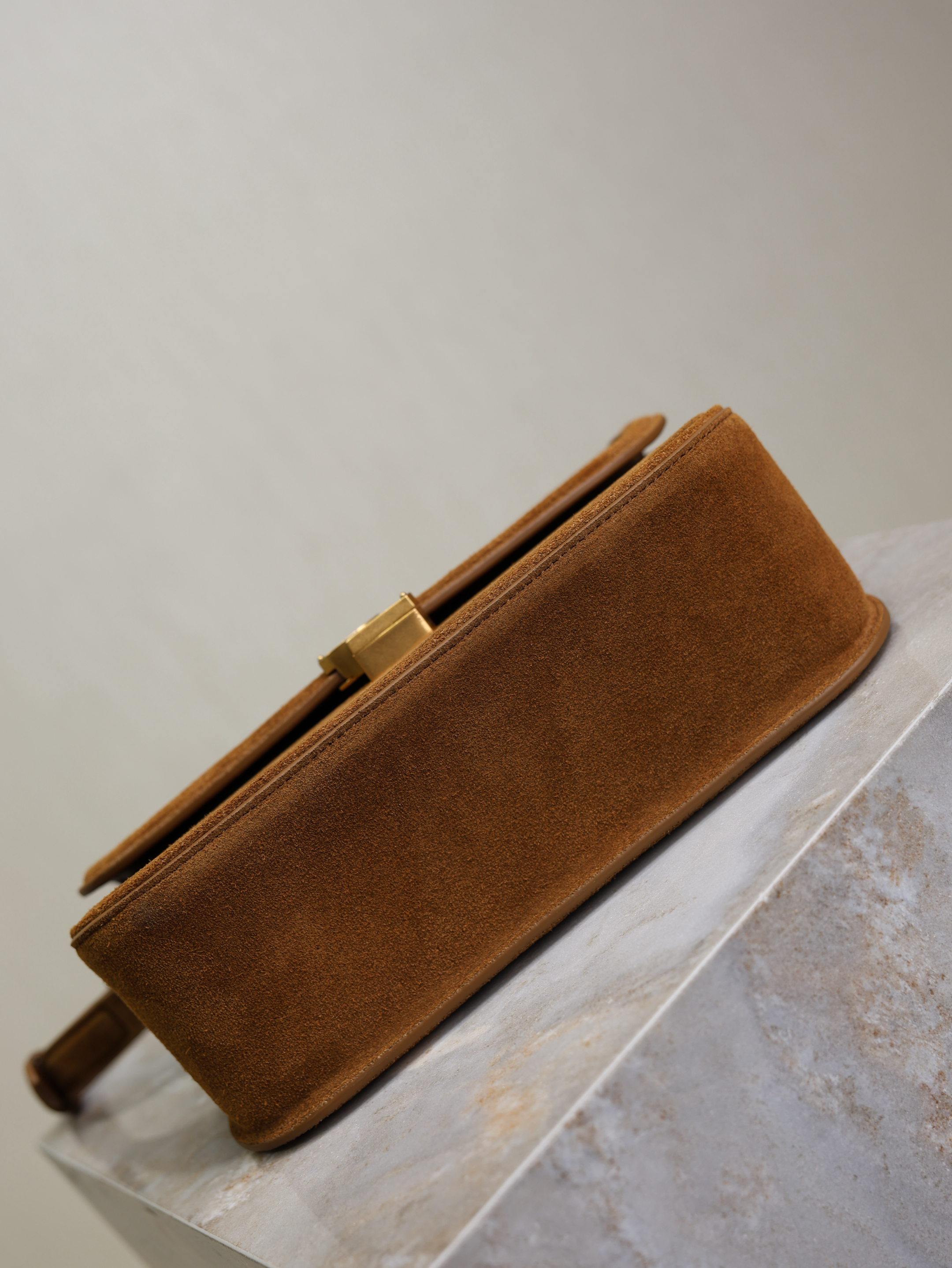 Bagsaaa Y51 SOLFERINO medium in suede 832330 brown - 24.5cm