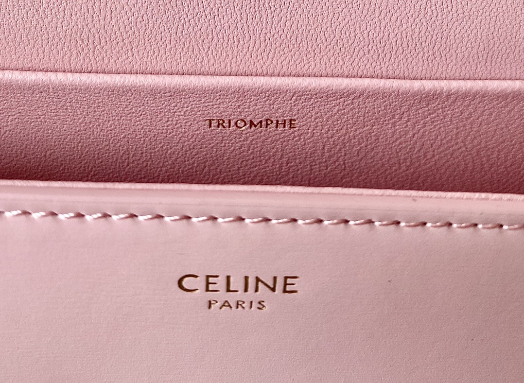 Bagsaaa Ce1i*e Shoulder Bag Claude In Natural Calfskin 194143 pink - 20.5cm