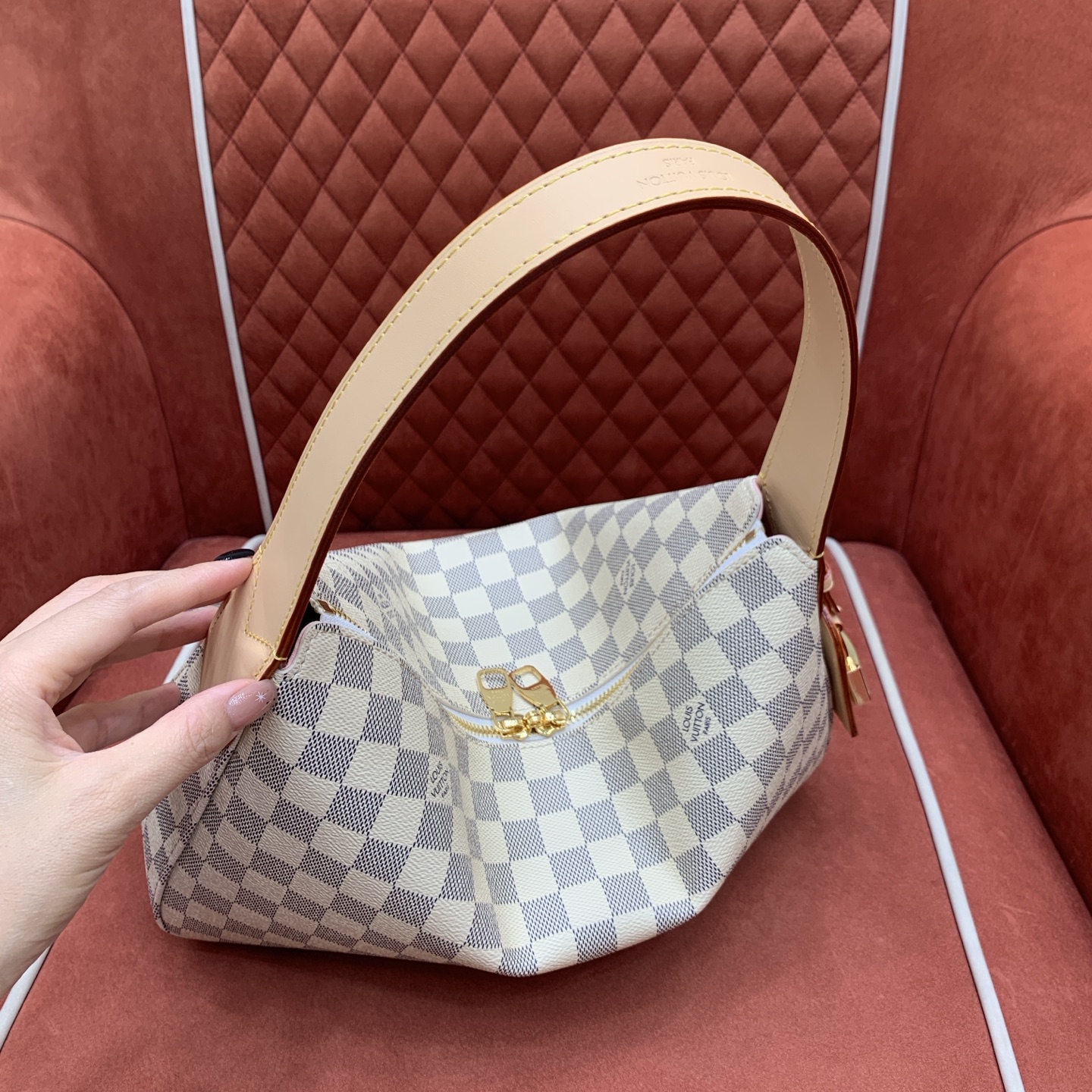 Bagsaaa LV N00116 Slouchy PM Bag Damier Azur - 33cm