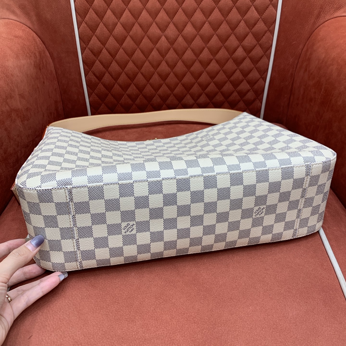 Bagsaaa LV N00126 Slouchy MM Bag Damier Azur - 40cm