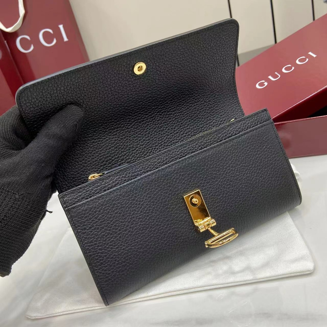 Bagsaaa Gvc*1 Softbit continental wallet 828147 black - 19cm