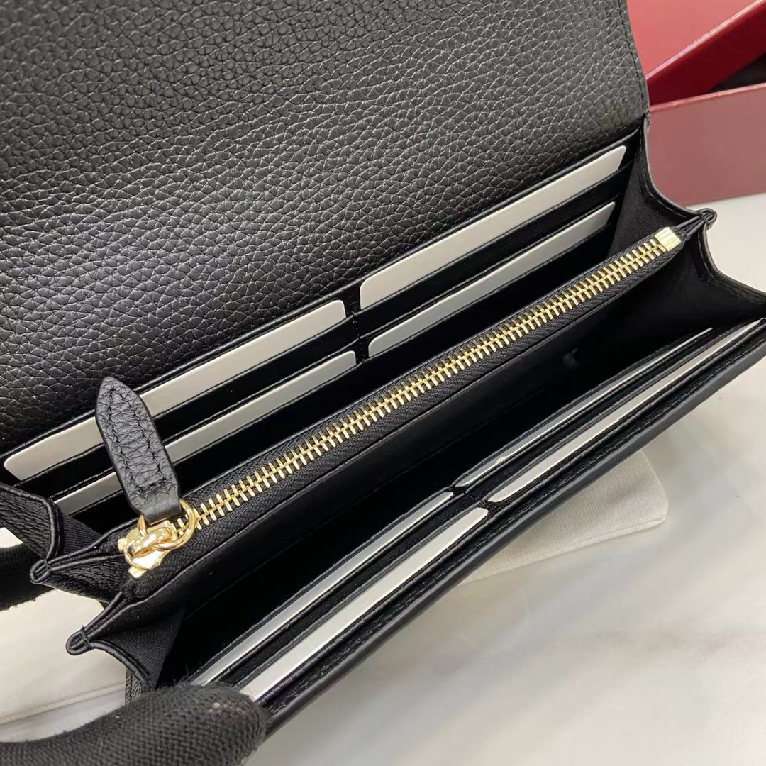 Bagsaaa Gvc*1 Softbit continental wallet 828147 black - 19cm