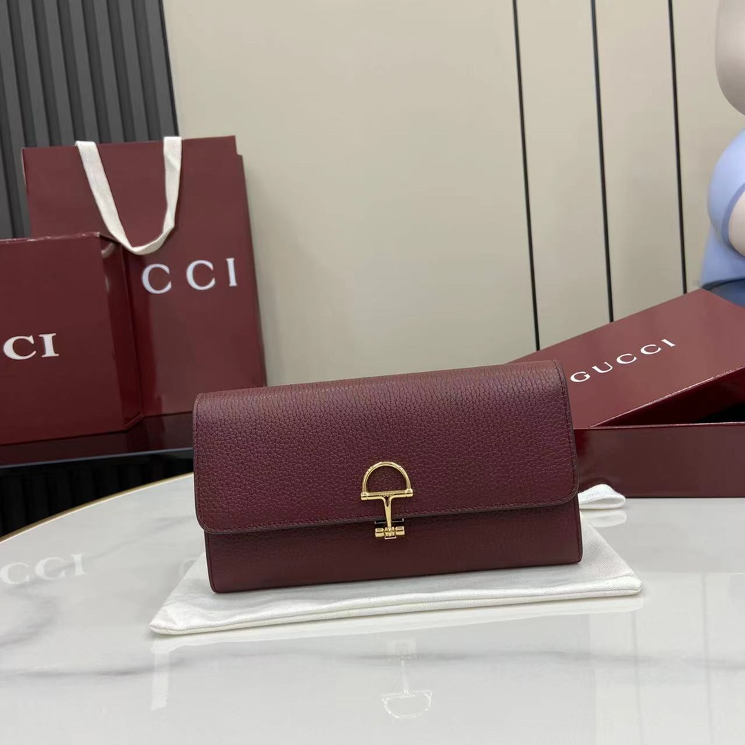 Bagsaaa Gvc*1 Softbit continental wallet 828147 dark red - 19cm