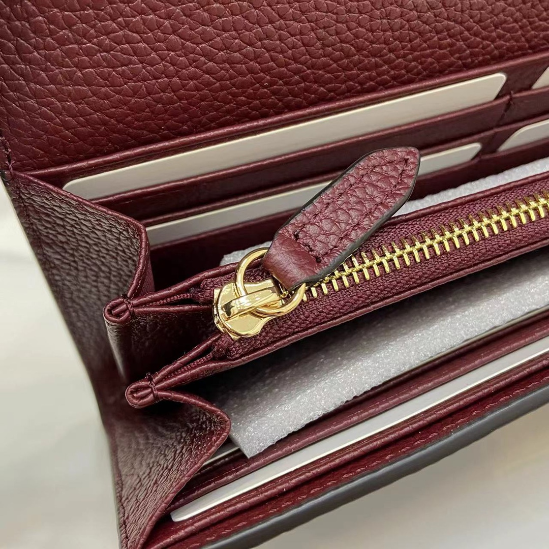 Bagsaaa Gvc*1 Softbit continental wallet 828147 dark red - 19cm