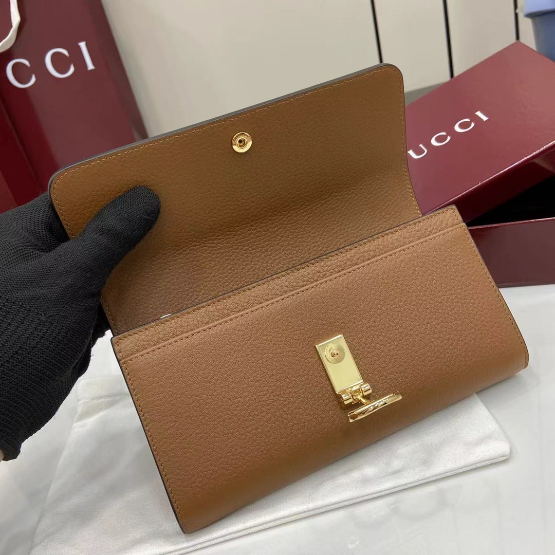 Bagsaaa Gvc*1 Softbit continental wallet 828147 brown - 19cm