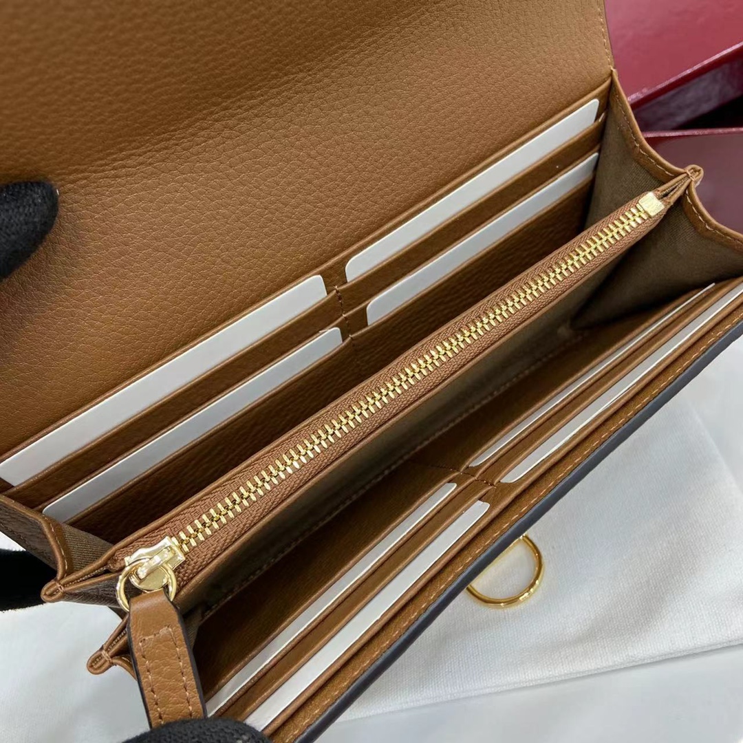 Bagsaaa Gvc*1 Softbit continental wallet 828147 brown - 19cm
