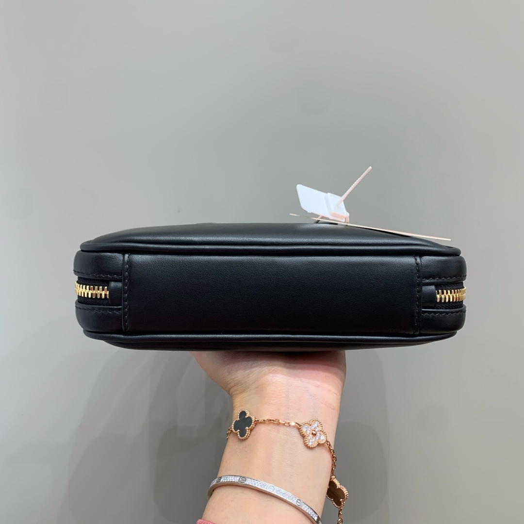 Bagsaaa Miu Miu Arcadie leather mini-bag 5BP088 black - 19cm