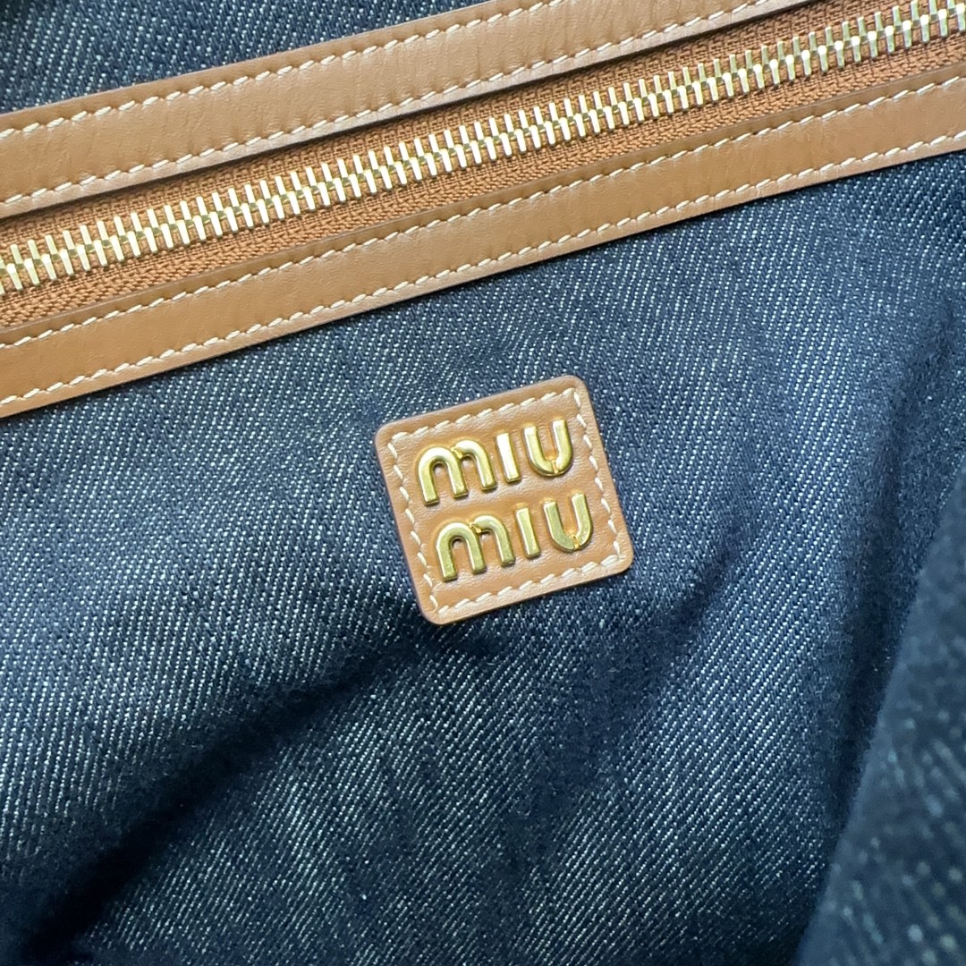 Bagsaaa Miu Miu IVY denim bag 5BG231 - 40cm