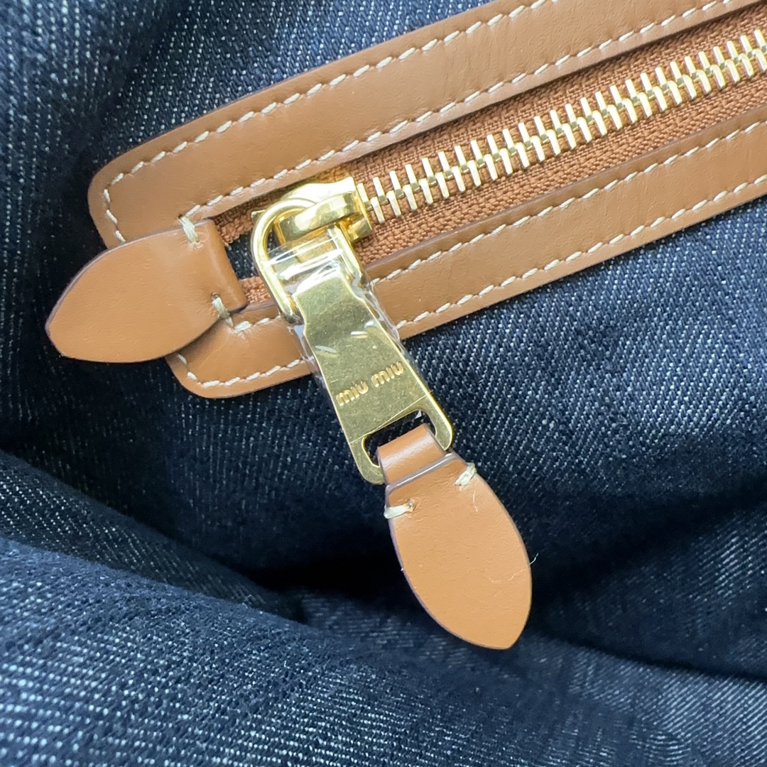 Bagsaaa Miu Miu IVY denim bag 5BG231 - 40cm