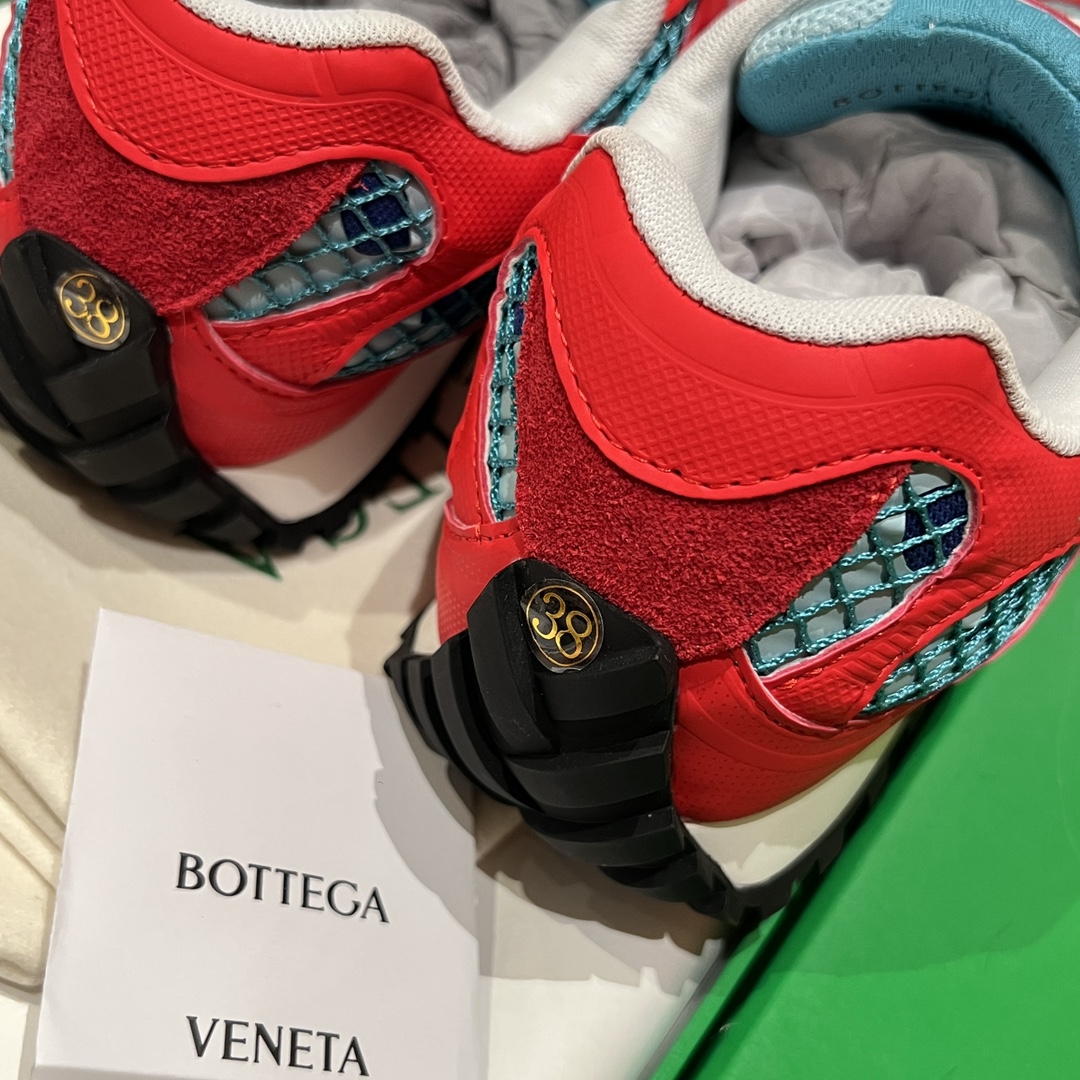 Bagsaaa B0tt*ga Ven*ta Orbit Sneaker Turquoise/cherry