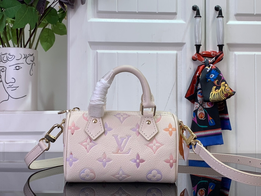 Bagsaaa LV M25591 Nano Speedy Dream Beige - 16cm