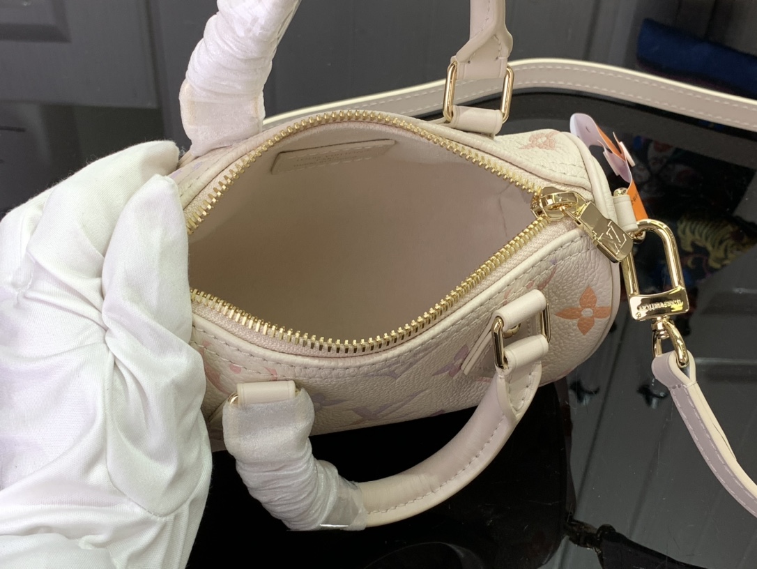 Bagsaaa LV M25591 Nano Speedy Dream Beige - 16cm