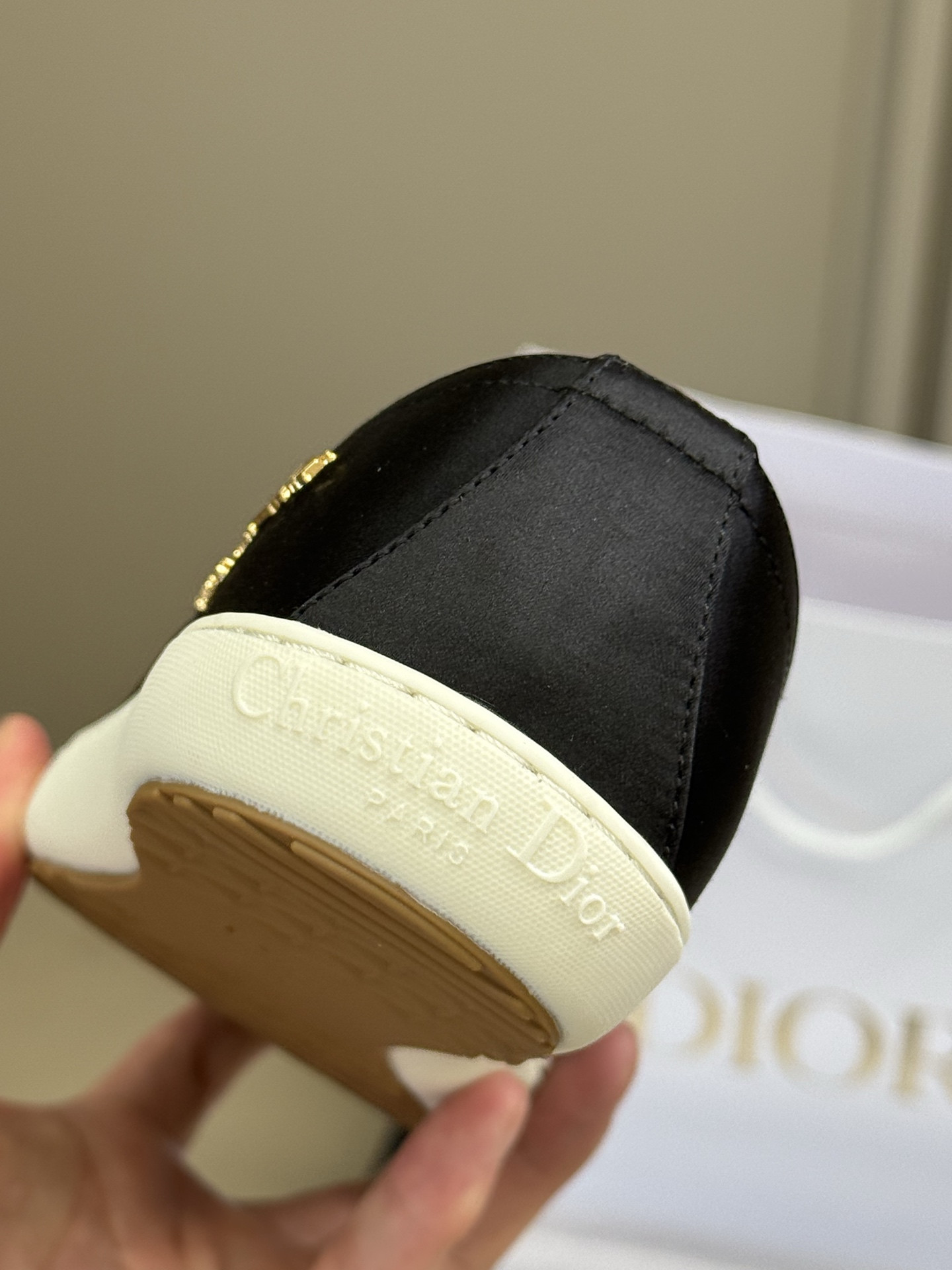 Bagsaaa D10r Lucky Sneaker Black Satin