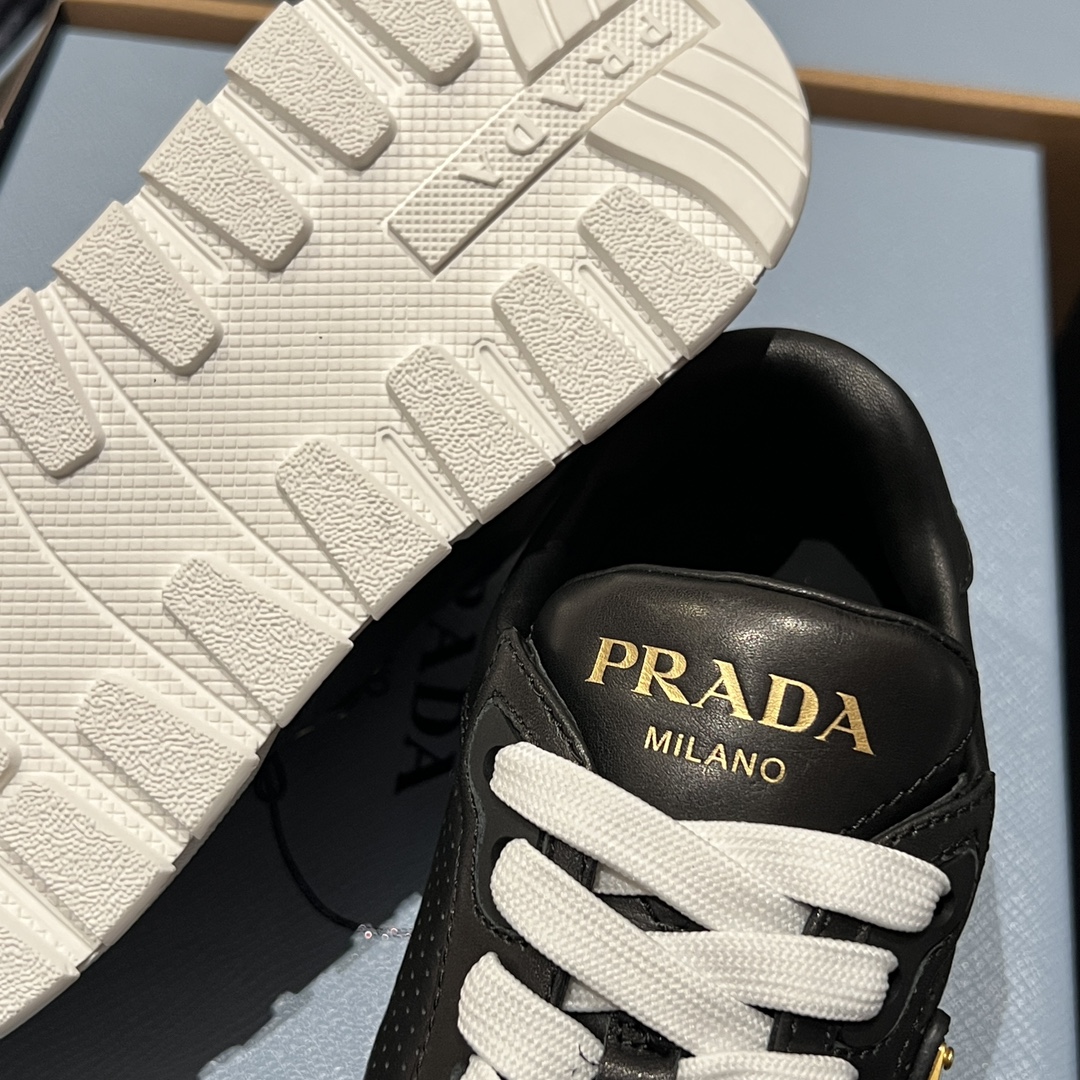 Bagsaaa Pra*a PRAX 2.0 leather sneakers black