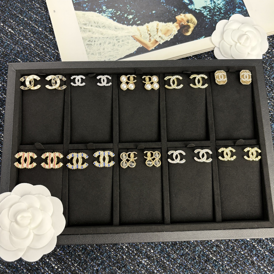 Bagsaaa Ch**el Earrings 17