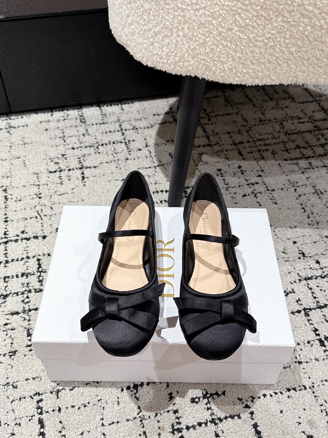 Bagsaaa D10r Lovely-D Ballet Flat black Satin