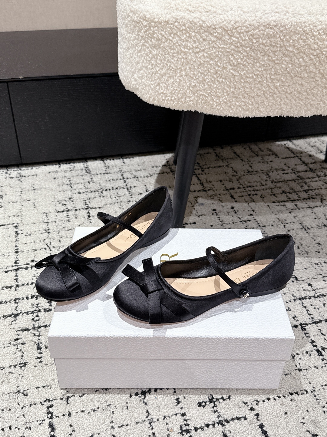 Bagsaaa D10r Lovely-D Ballet Flat black Satin