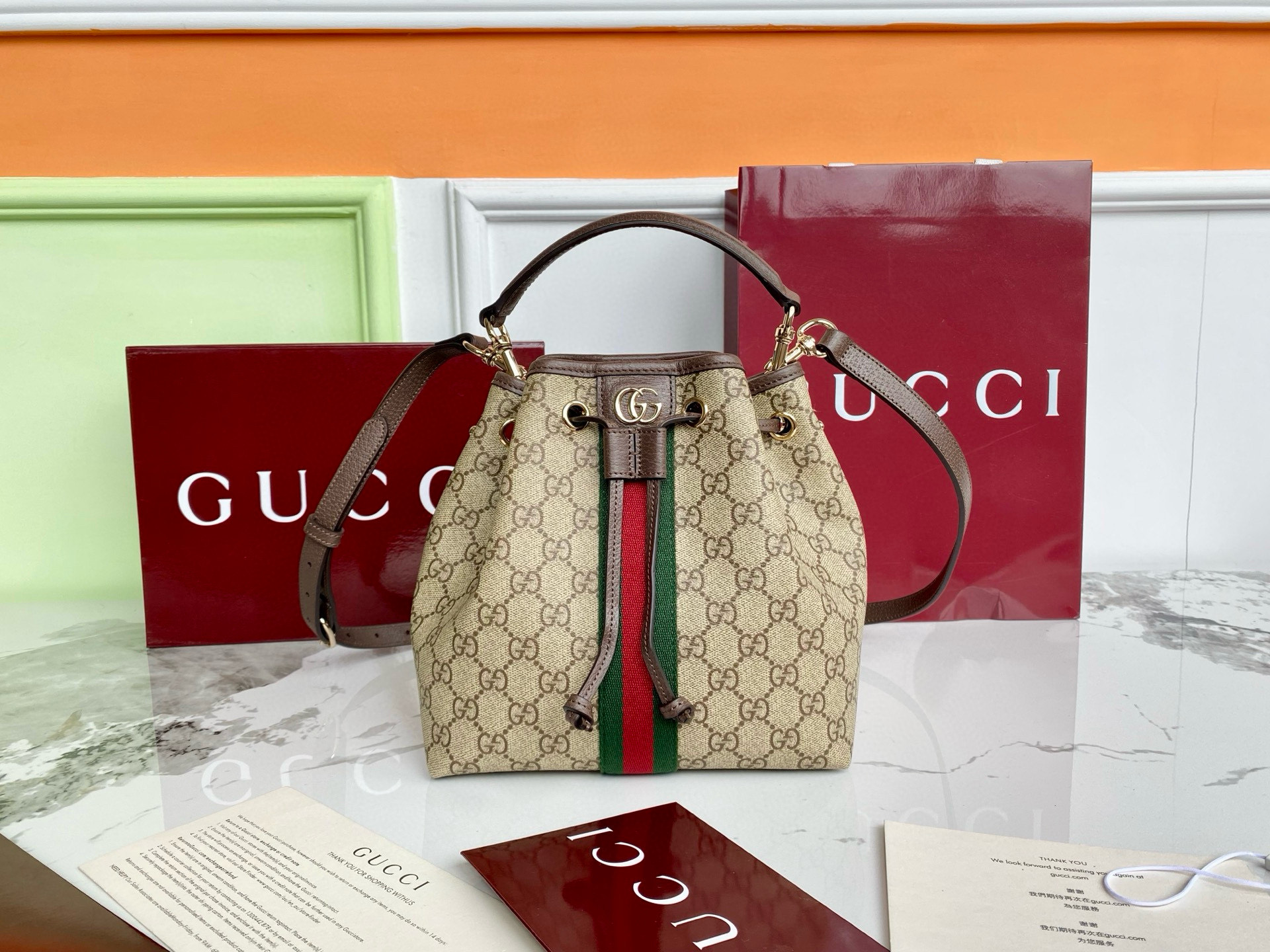 Bagsaaa Gvc*1 Ophidia small bucket bag 841313 - 21.5cm