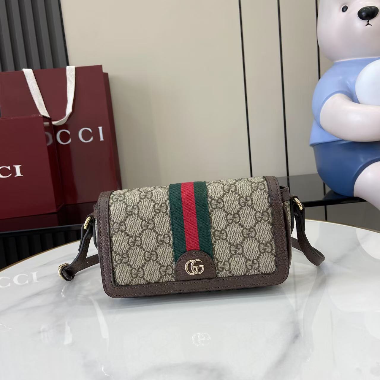 Bagsaaa Gvc*1 Ophidia mini shoulder bag 838471 - 19.5cm