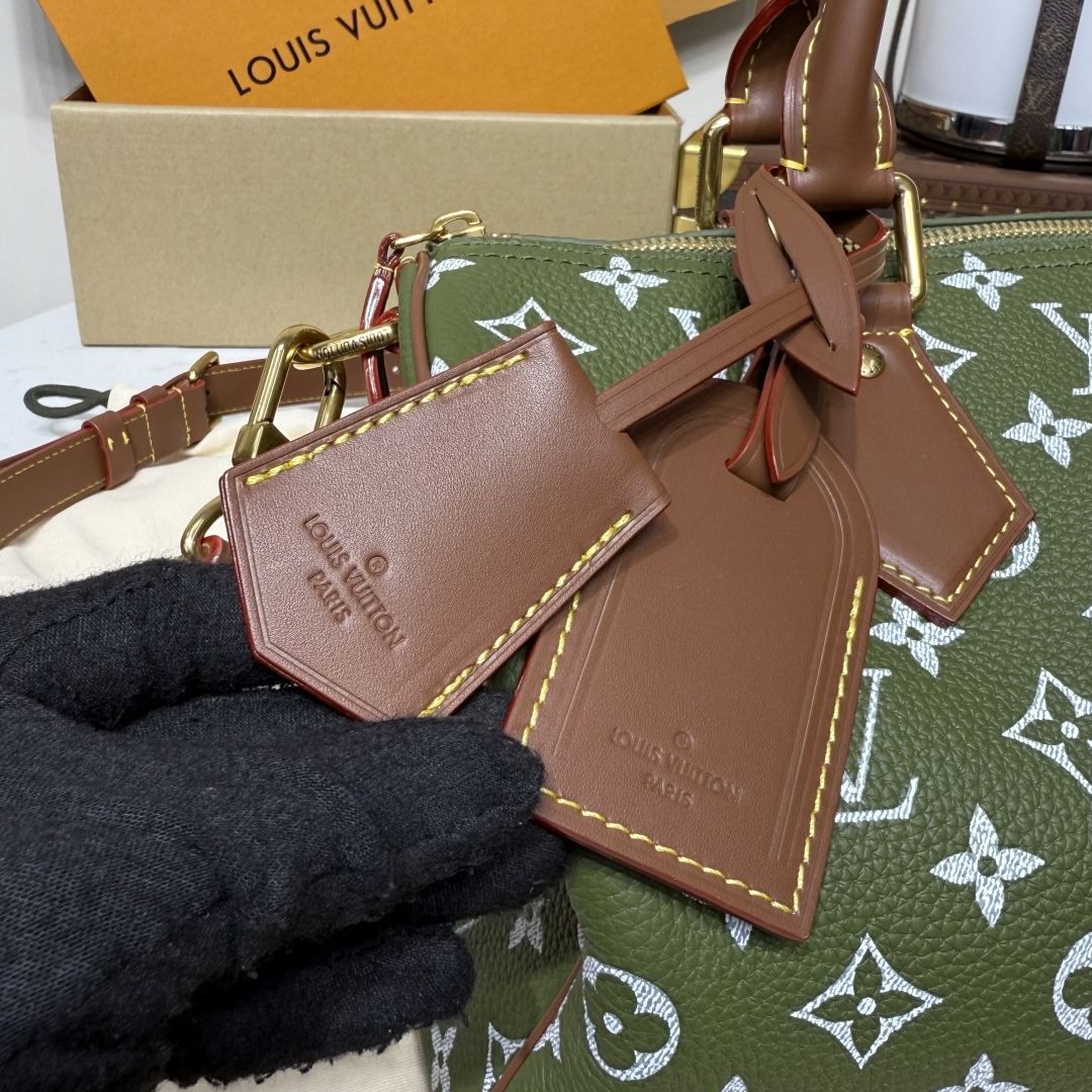 Bagsaaa LV M15241 Speedy P9 Bandoulière 30 Green Sencha - 32cm