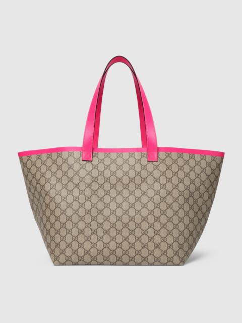 Bagsaaa Gvc*1 Medium Ophidia GG tote bag beige & pink - 30cm