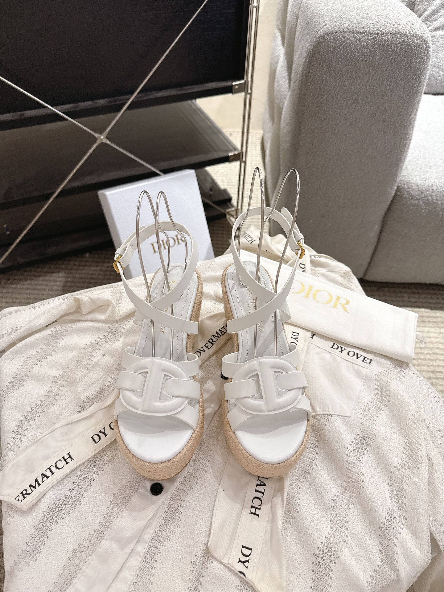 Bagsaaa D10r D-Club Wedge Sandal White