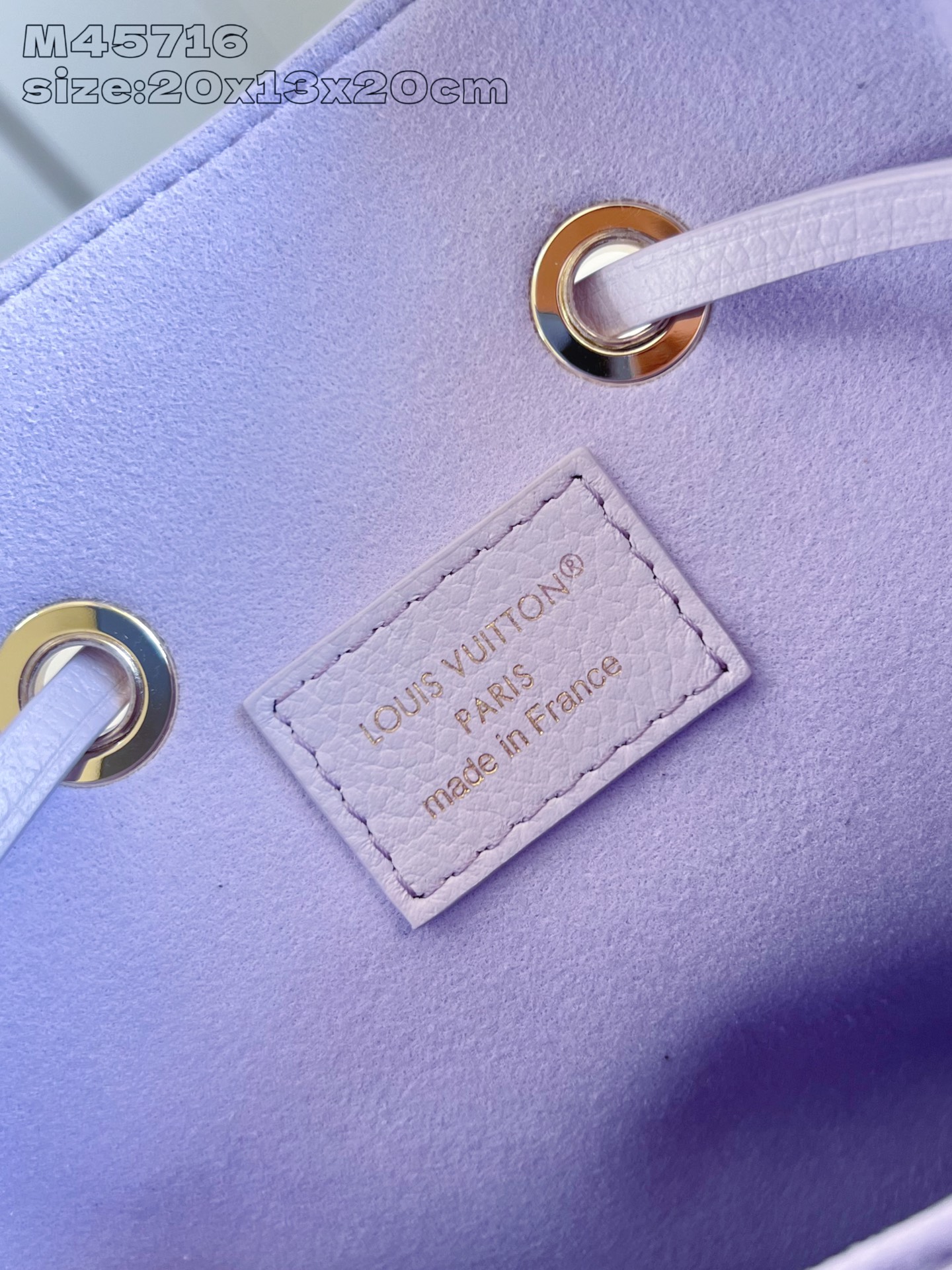 Bagsaaa LV M25675 NéoNoé BB Misty Lilac - 20cm