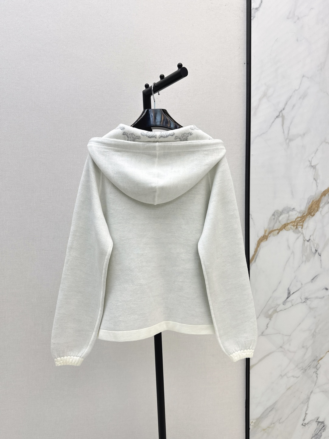 Bagsaaa Ce1i*e Triomphe Pattern Zip-Up Hoodie