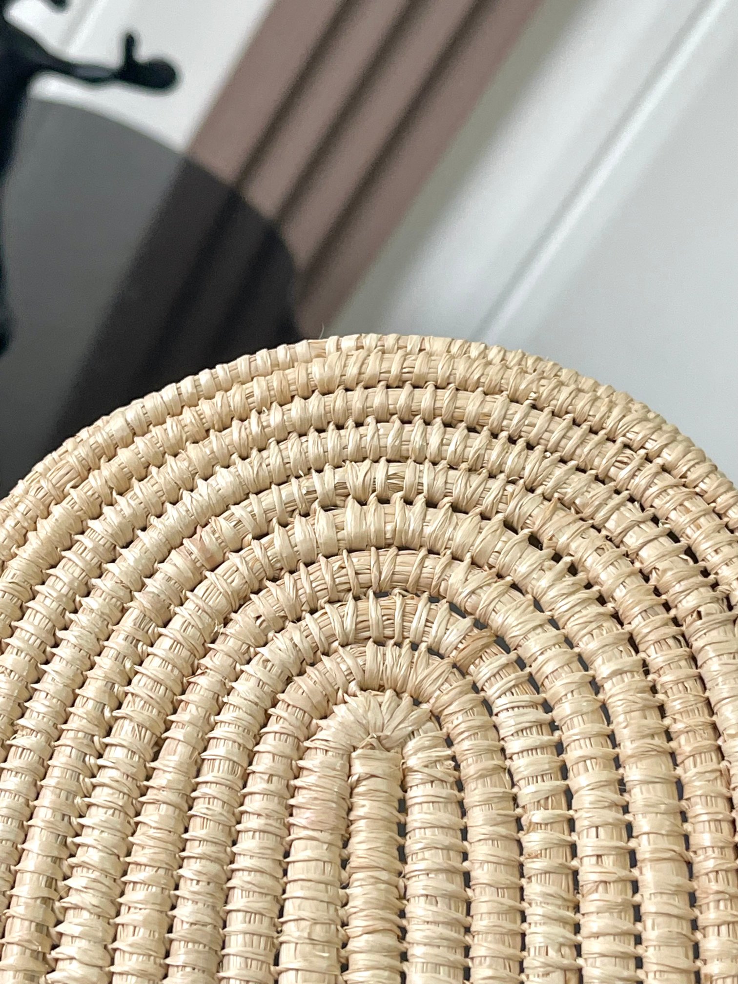 Bagsaaa Ce1i*e Braided Panier In Raffia 121922 - 21cm