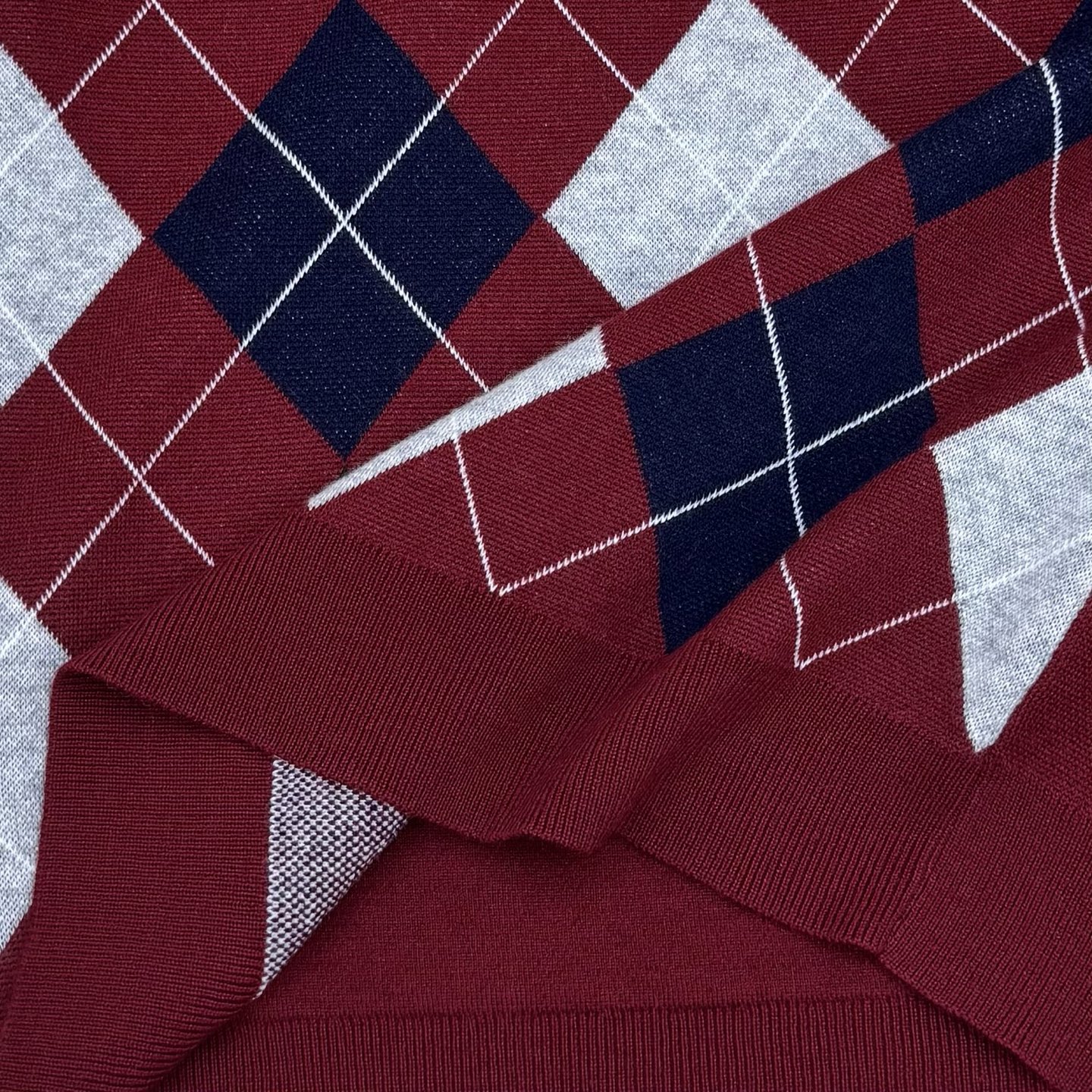 Bagsaaa Miu Miu Wool polo shirt burgundy