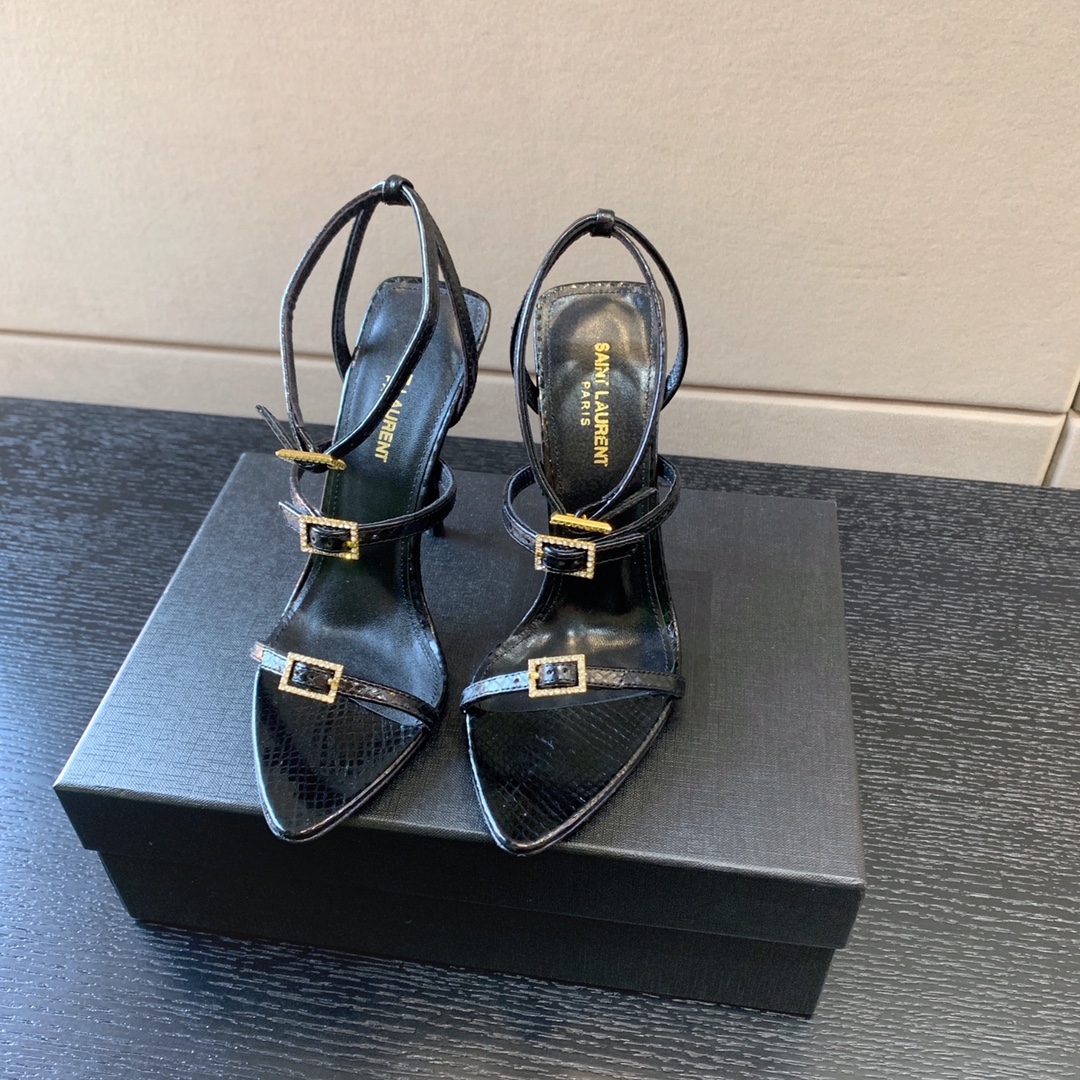 Bagsaaa Y51 Sa1nt Lau*nt 115mm Nuit Water Snake Sandals