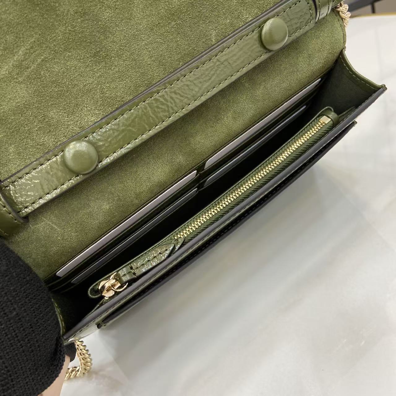 Bagsaaa Gvc*1 Dionysus wallet on chain 837374 forest green - 20cm