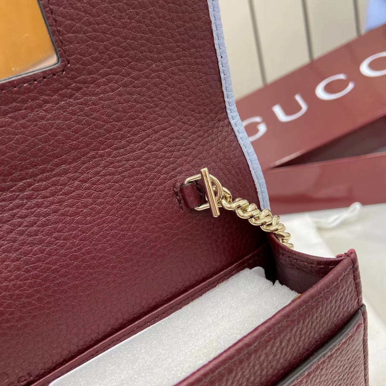 Bagsaaa Gvc*1 GG Marmont wallet on chain 497985 blue & red - 20cm