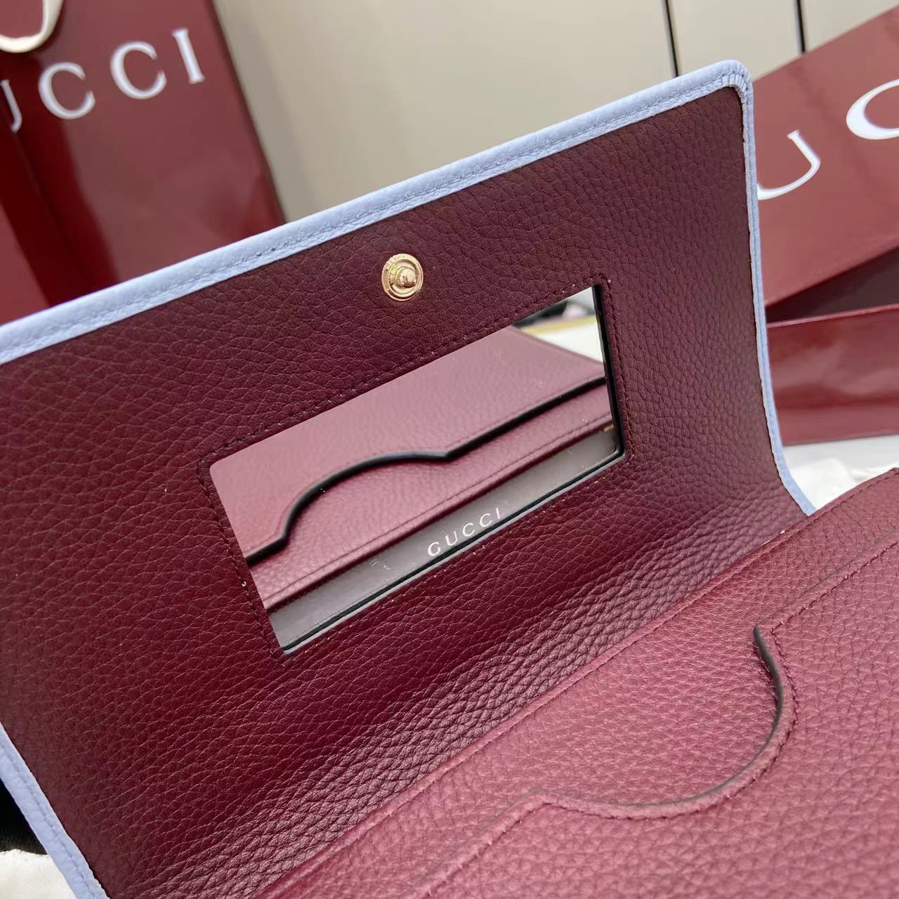 Bagsaaa Gvc*1 GG Marmont wallet on chain 497985 blue & red - 20cm