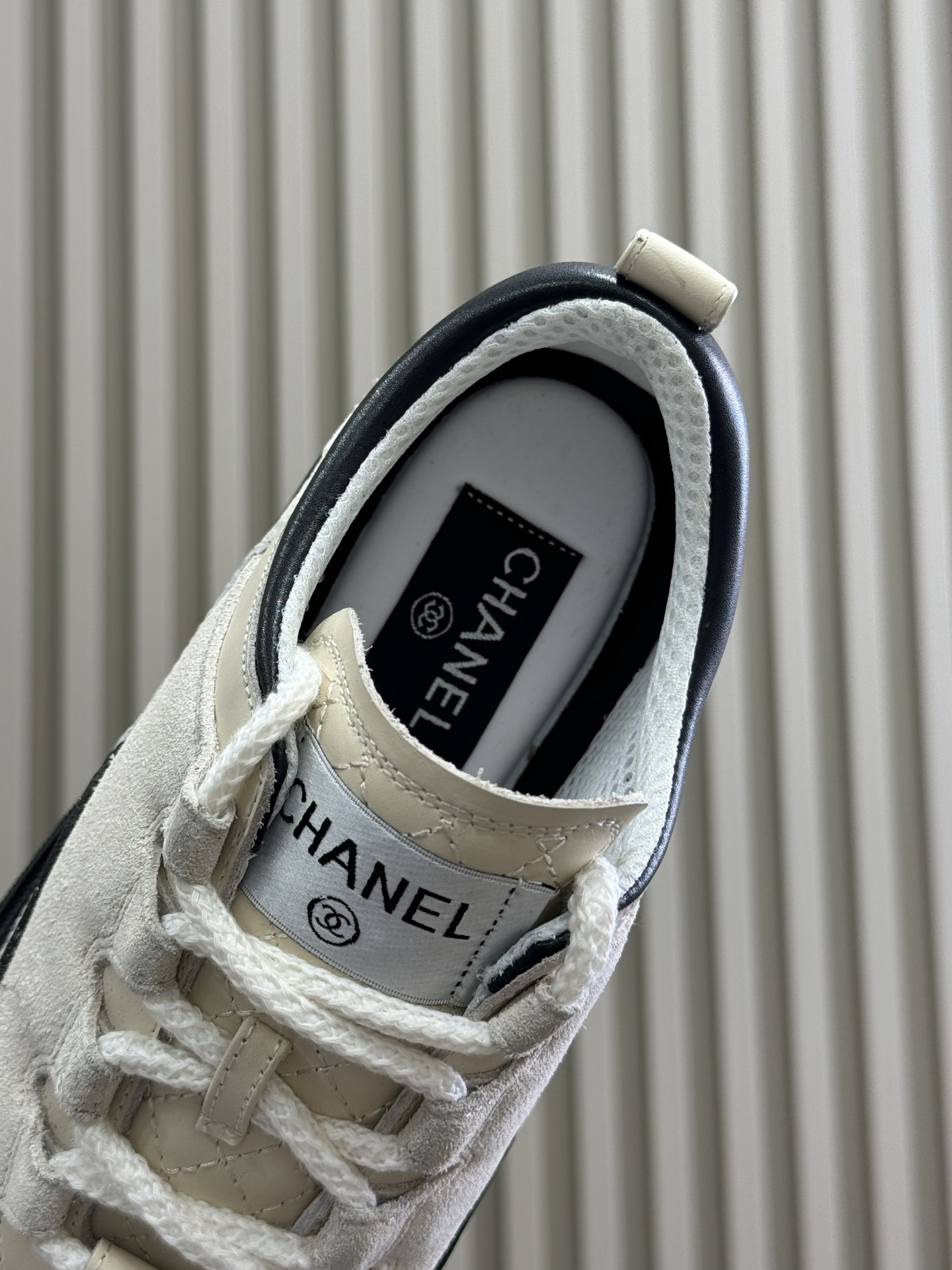 Bagsaaa Ch**el Trainers G46258 White & Black