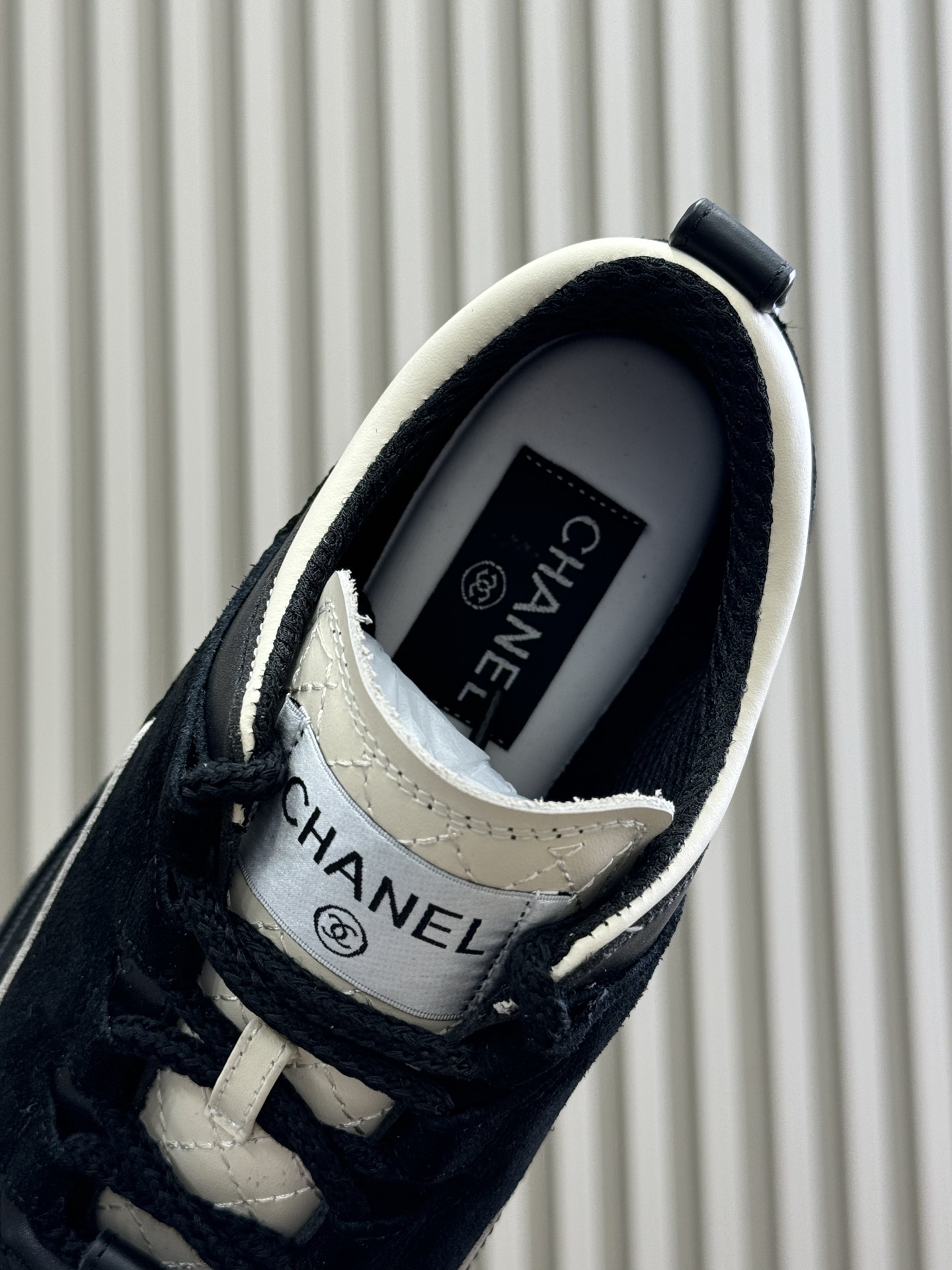 Bagsaaa Ch**el Trainers G46258 Black & White