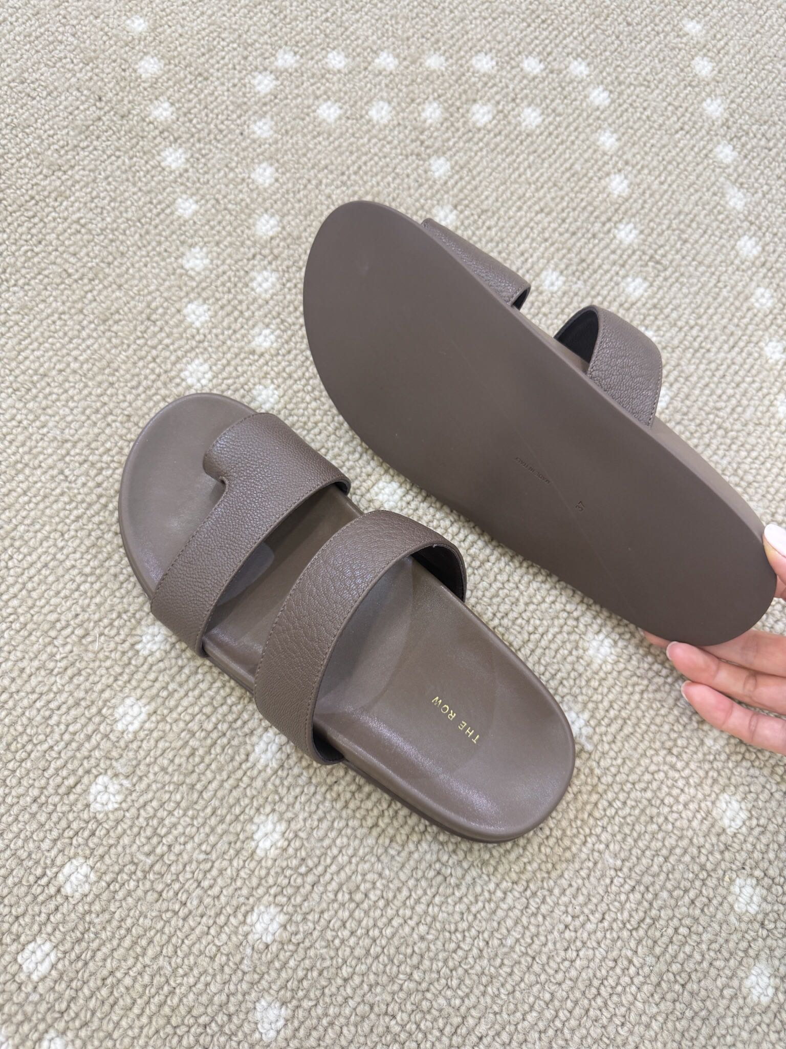 Bagsaaa The R0w Hugh Leather Sandals
