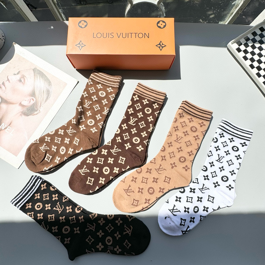 Bagsaaa Combo LV Socks