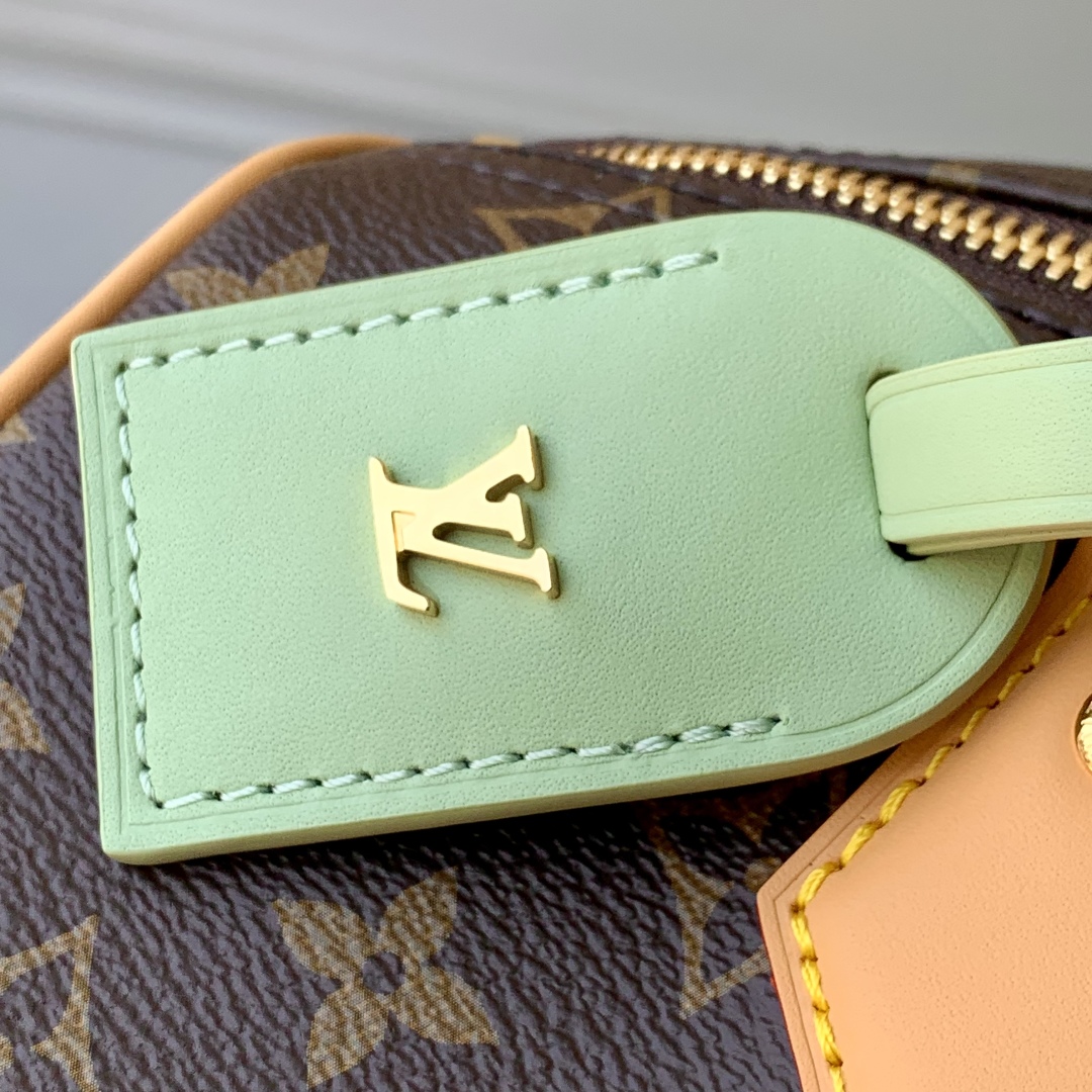 Bagsaaa LV M15107 Speedy Soft 30 Lucky Monogram/Green - 30cm