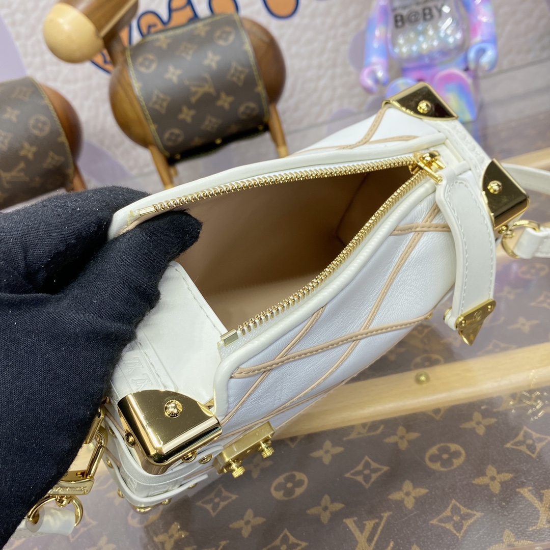 Bagsaaa LV M25216 Side Trunk PM Crème Beige - 19cm