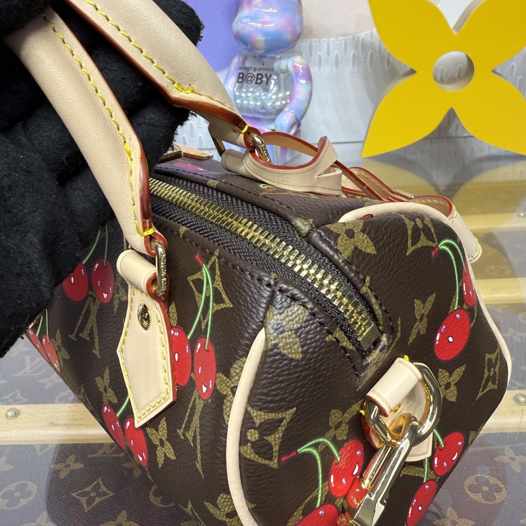Bagsaaa M13094 LV x TM Speedy Bandoulière 20 Monogram cherry - 20.5cm