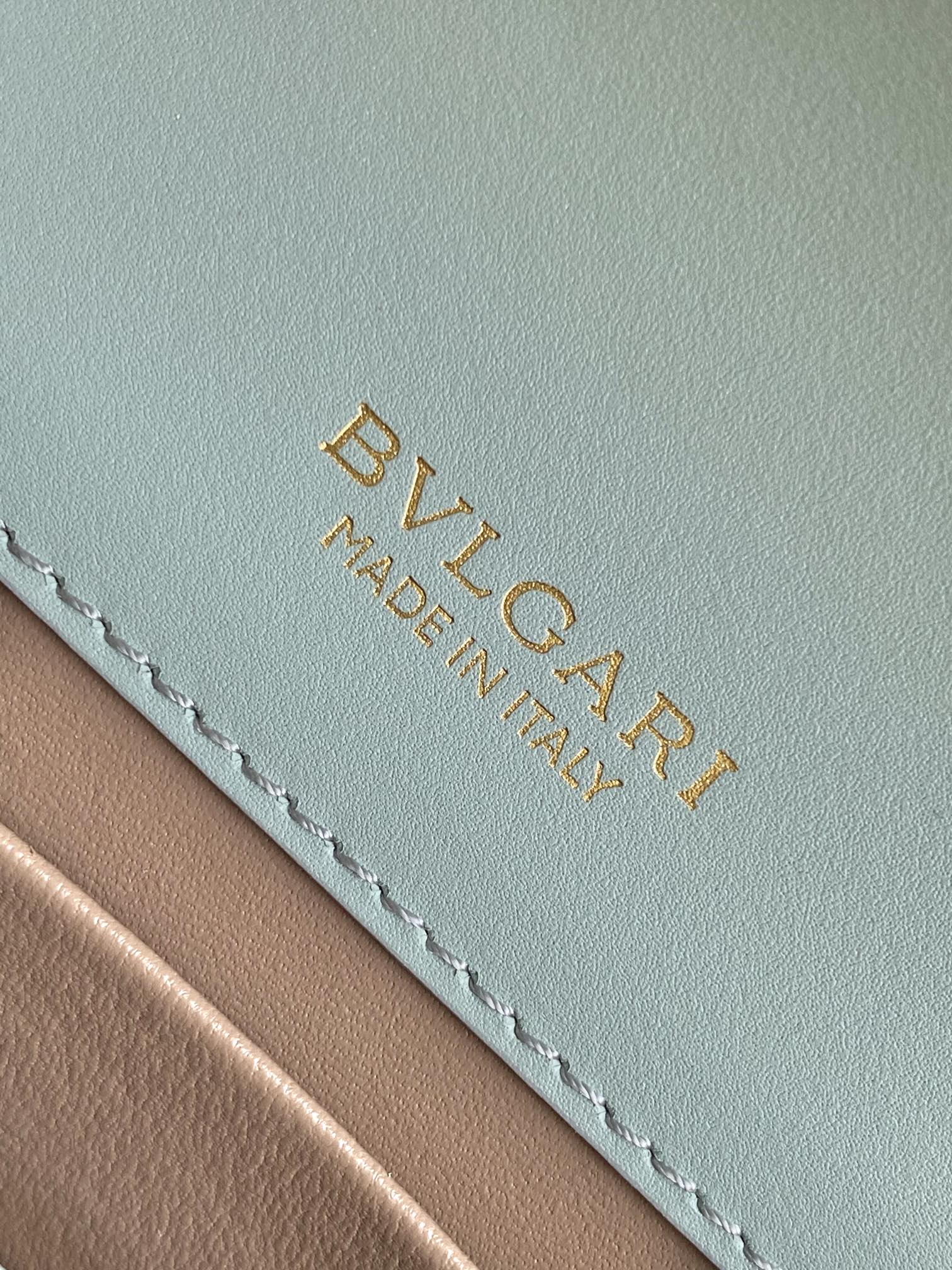 Bagsaaa Bv1g*ai Serpenti Forever Mini top handle bag Light Blue - 19cm